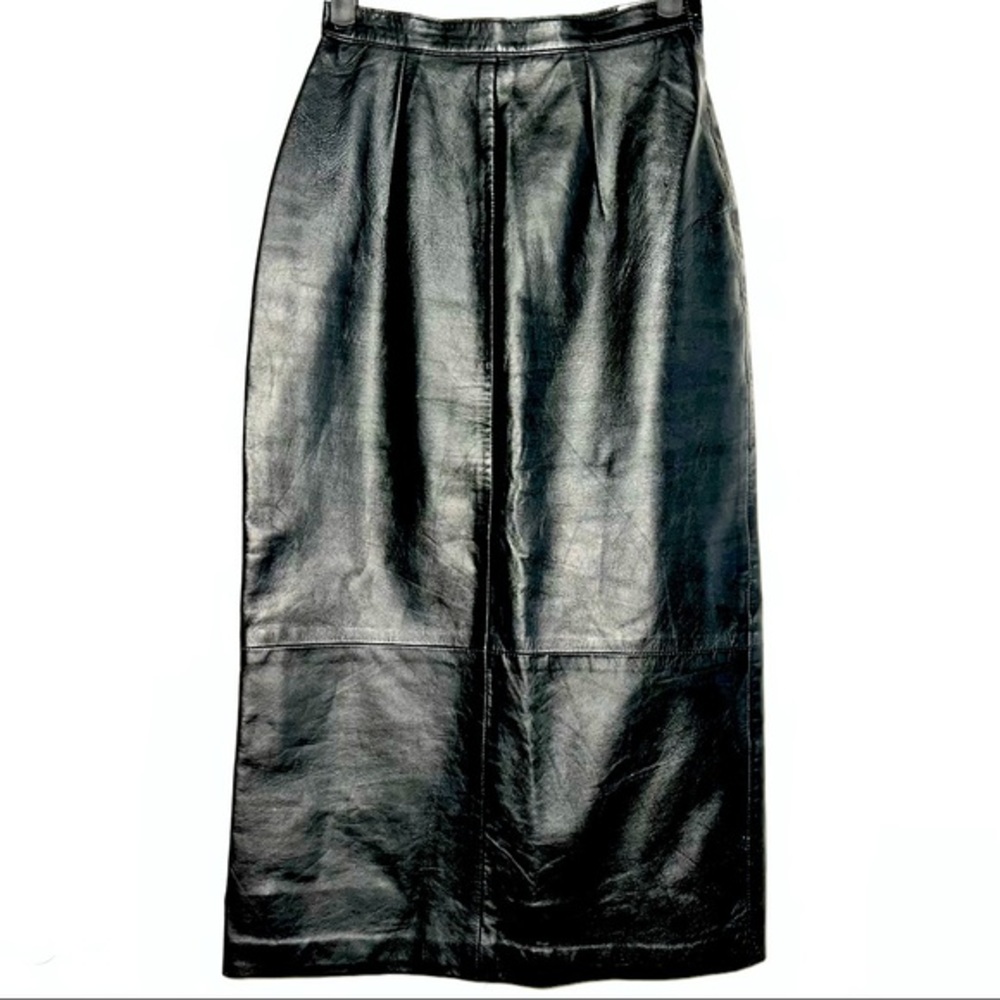 Bagatelle Vintage Leather Pencil Skirt